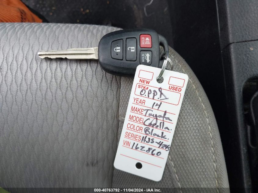 2014 TOYOTA COROLLA LE - 2T1BURHE4EC162860