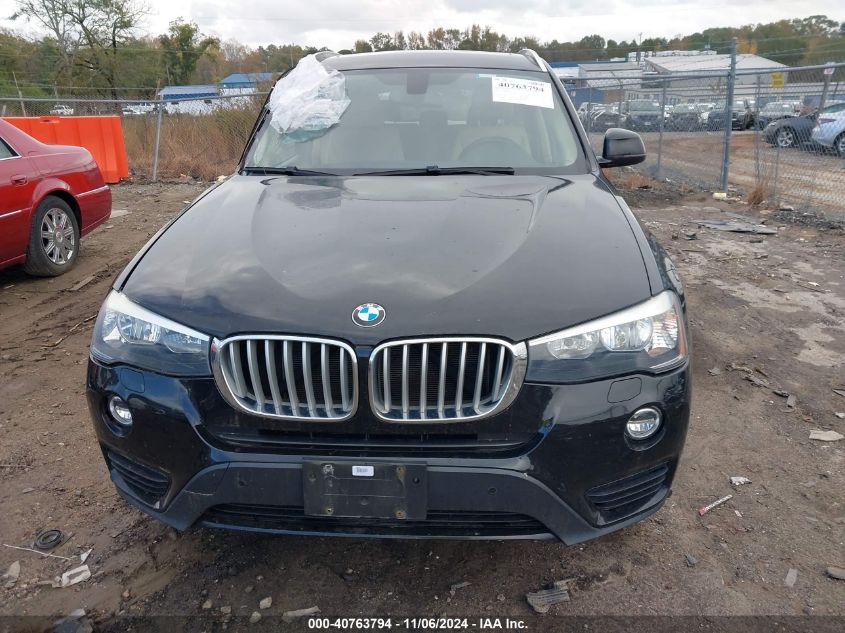 2016 BMW X3 xDrive28I VIN: 5UXWX9C58G0D66317 Lot: 40763794