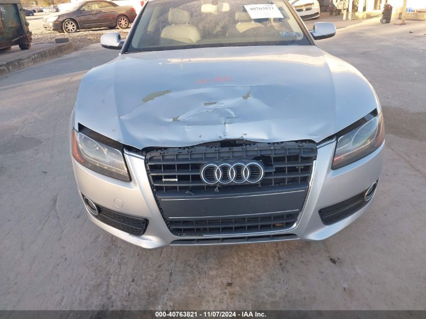 2012 Audi A5 2.0T Premium VIN: WAUVFAFR1CA001685 Lot: 40763821