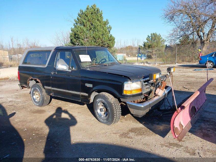 1996 Ford Bronco U100 VIN: 1FMEU15H5TLB18106 Lot: 40763830