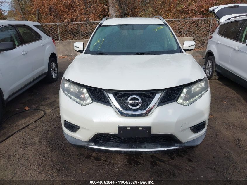 2016 Nissan Rogue Sv VIN: KNMAT2MV0GP626923 Lot: 40763844