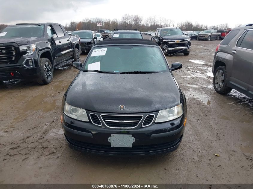 2007 Saab 9-3 2.0T VIN: YS3FD79Y676109501 Lot: 40763876