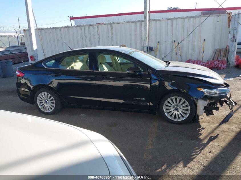 2016 Ford Fusion Hybrid Se VIN: 3FA6P0LU0GR389243 Lot: 40763951