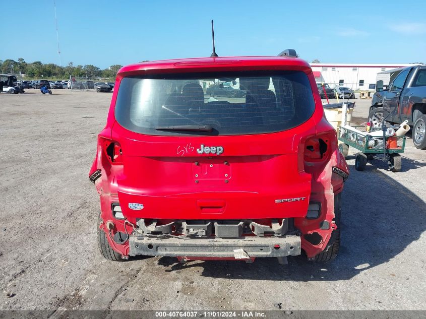 2019 Jeep Renegade Sport Fwd VIN: ZACNJAAB8KPK12860 Lot: 40764037