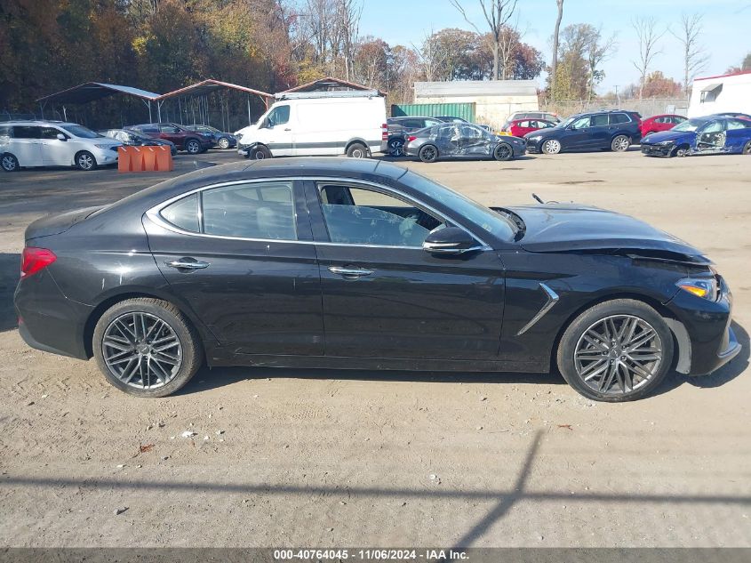 2019 Genesis G70 2.0T Advanced VIN: KMTG34LA5KU044008 Lot: 40764045