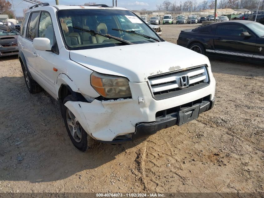 2007 Honda Pilot Ex-L VIN: 5FNYF18757B010107 Lot: 40764073