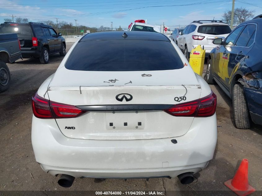 2019 Infiniti Q50 3.0T Luxe VIN: JN1EV7AR9KM552267 Lot: 40764080