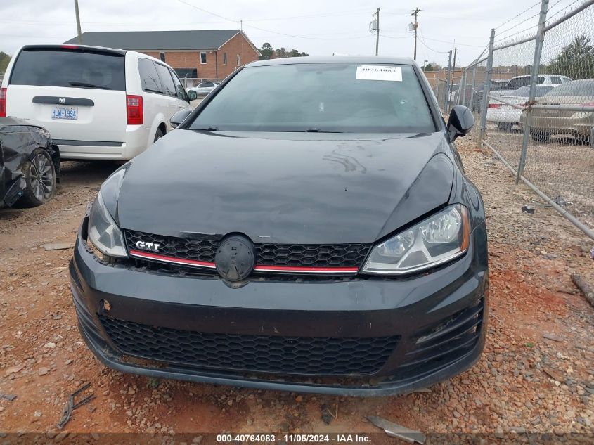 2016 Volkswagen Golf Gti S 2-Door VIN: 3VWYT7AU9GM038822 Lot: 40764083