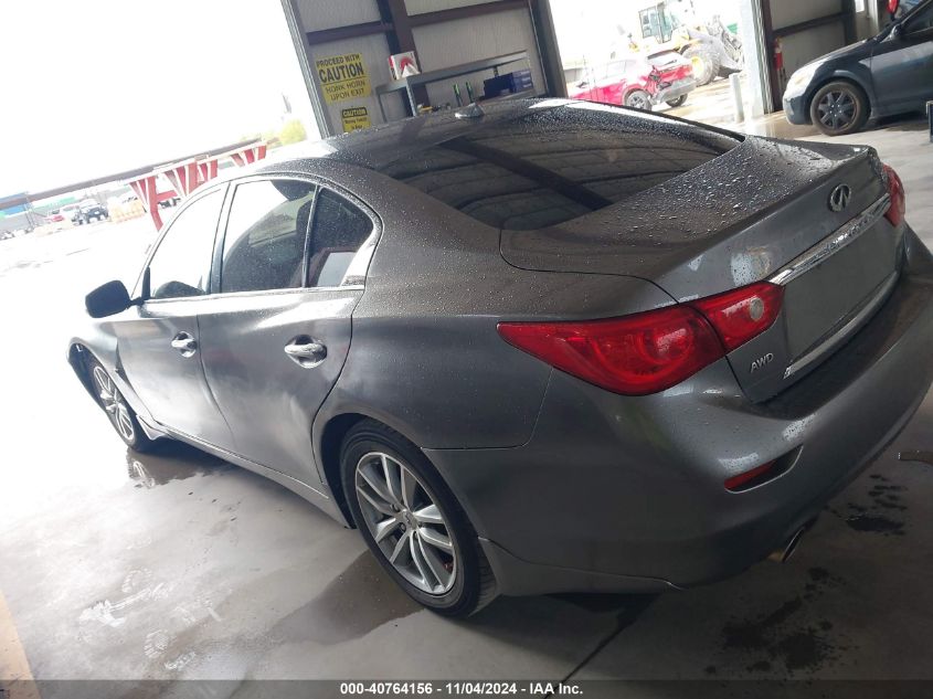 2014 Infiniti Q50 Premium VIN: JN1BV7AR1EM699884 Lot: 40764156