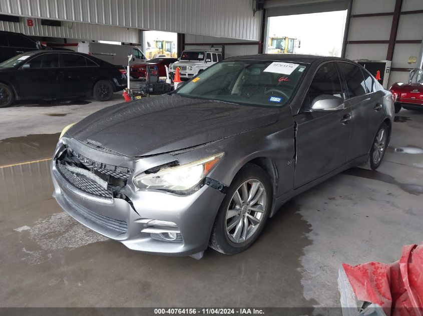 VIN JN1BV7AR1EM699884 2014 Infiniti Q50, Premium no.2