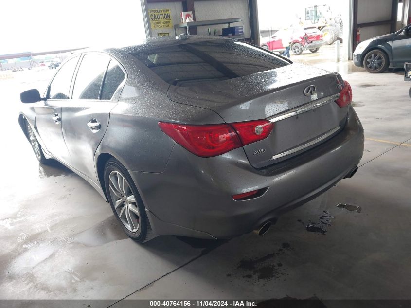 VIN JN1BV7AR1EM699884 2014 Infiniti Q50, Premium no.3