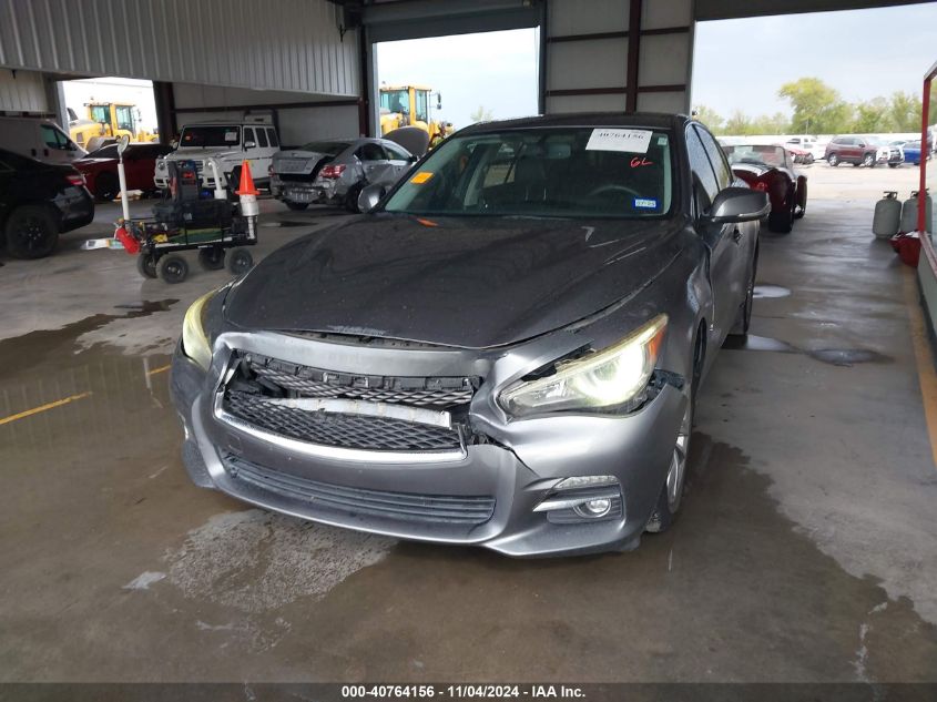 VIN JN1BV7AR1EM699884 2014 Infiniti Q50, Premium no.6