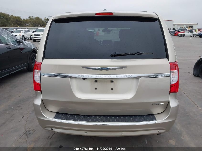 2012 Chrysler Town & Country Limited VIN: 2C4RC1GGXCR416204 Lot: 40764194