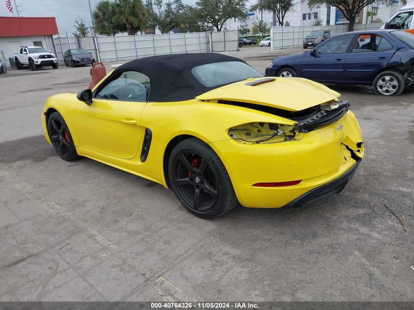 2019 PORSCHE 718 BOXSTER VIN: WP0CA2A87KS210144