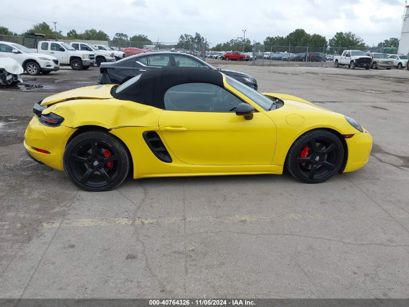 2019 Porsche 718 Boxster VIN: WP0CA2A87KS210144 Lot: 40764326