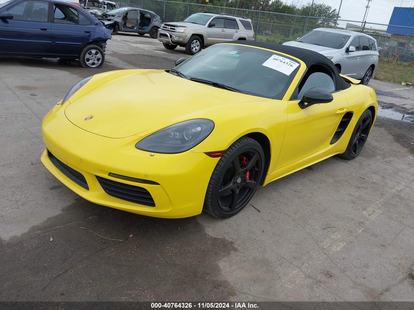 2019 PORSCHE 718 BOXSTER VIN: WP0CA2A87KS210144