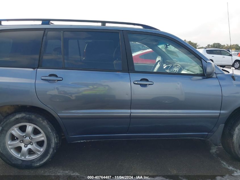 2006 Toyota Highlander V6 VIN: JTEDP21A160096158 Lot: 40764487