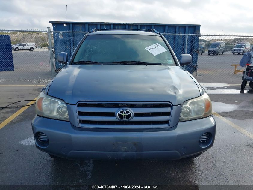 2006 Toyota Highlander V6 VIN: JTEDP21A160096158 Lot: 40764487