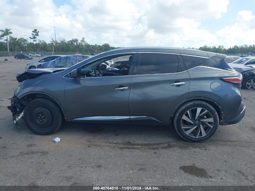 2016 Nissan Murano Platinum VIN: 5N1AZ2MG9GN121695 Lot: 40764510