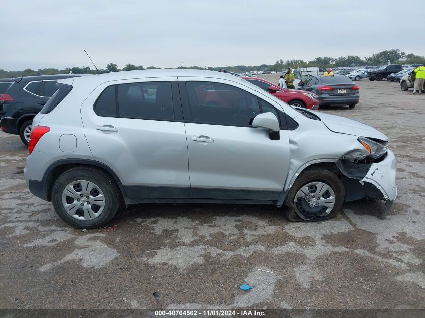 2018 Chevrolet Trax Ls VIN: KL7CJKSB8JB708729 Lot: 40764562