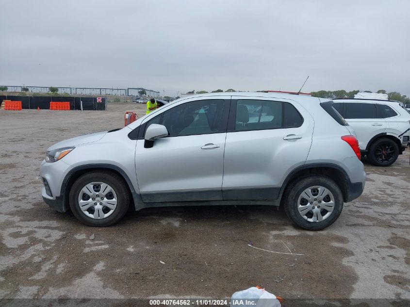 2018 Chevrolet Trax Ls VIN: KL7CJKSB8JB708729 Lot: 40764562