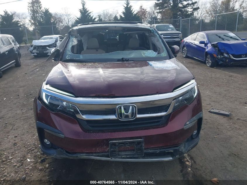 2019 Honda Pilot Ex-L VIN: 5FNYF6H53KB091158 Lot: 40764565