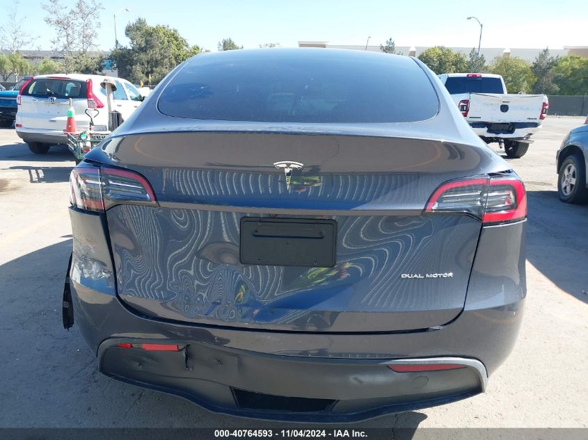 2023 Tesla Model Y Awd/Long Range Dual Motor All-Wheel Drive VIN: 7SAYGDEE0PA082169 Lot: 40764593