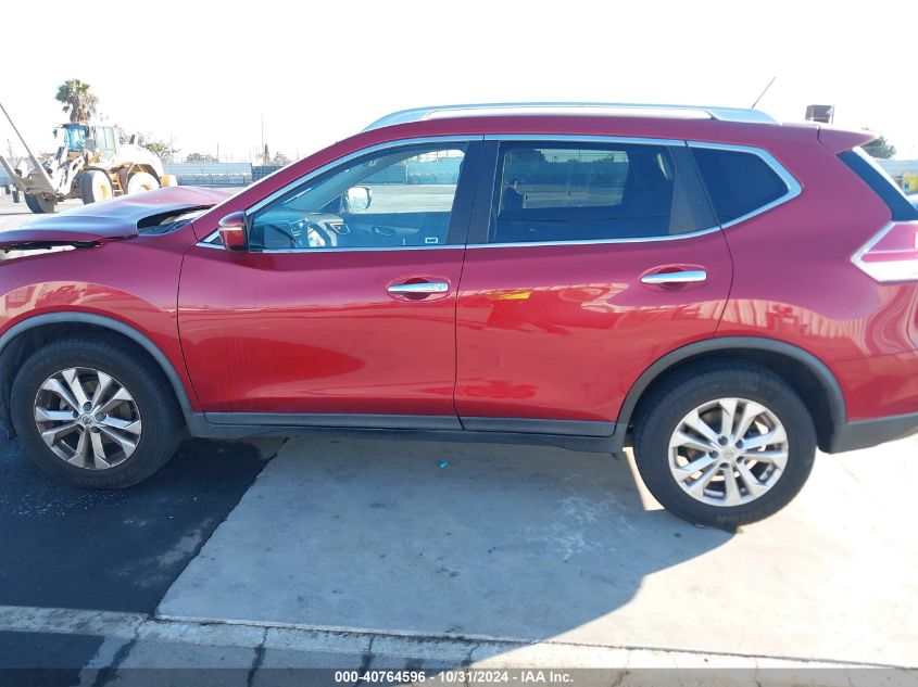 2015 Nissan Rogue Sv VIN: KNMAT2MT3FP500813 Lot: 40764596