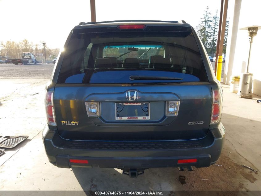 2006 Honda Pilot Ex VIN: 2HKYF18456H552720 Lot: 40764675