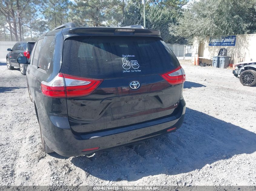 2016 Toyota Sienna Le 8 Passenger VIN: 5TDKK3DC6GS736179 Lot: 40764823