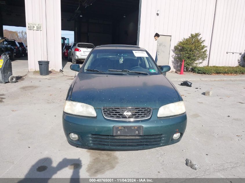 2001 Nissan Sentra Se VIN: 3N1BB51DX1L110711 Lot: 40765001