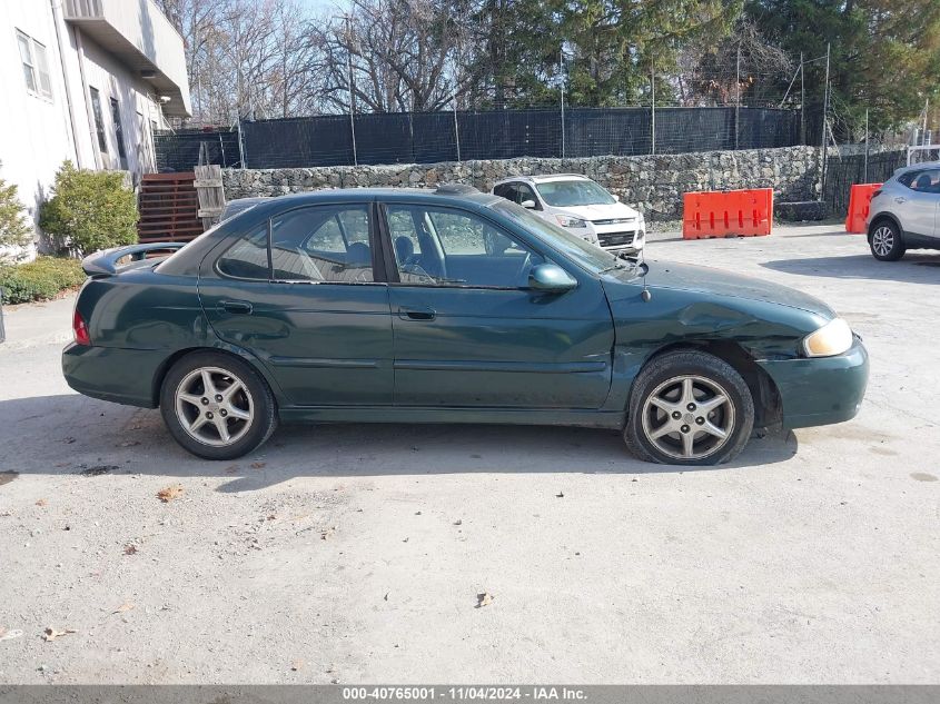 2001 Nissan Sentra Se VIN: 3N1BB51DX1L110711 Lot: 40765001