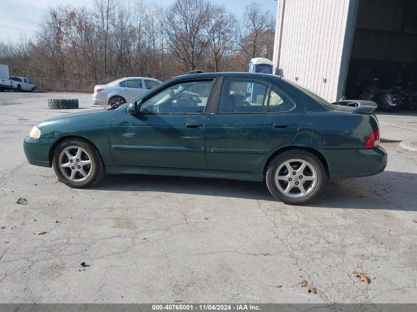 2001 Nissan Sentra Se VIN: 3N1BB51DX1L110711 Lot: 40765001