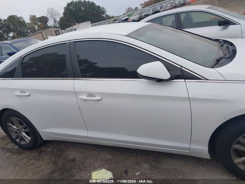 2017 Hyundai Sonata Se VIN: 5NPE24AF5HH552893 Lot: 40765028