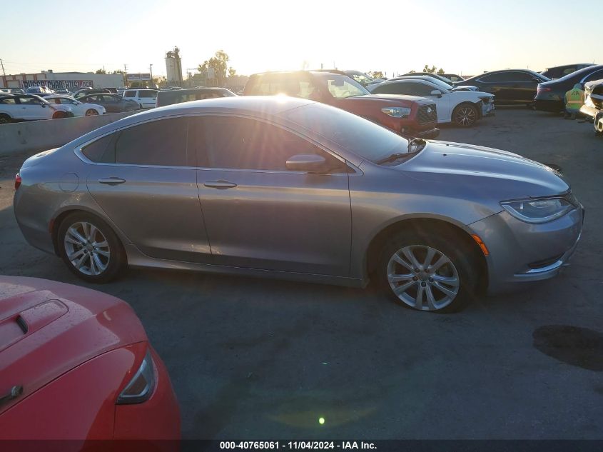 2015 Chrysler 200 Limited VIN: 1C3CCCAB5FN723302 Lot: 40765061