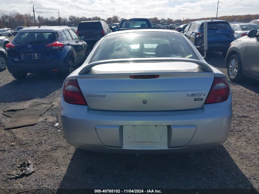 2004 Dodge Neon Sxt VIN: 1B3ES56C23D237120 Lot: 40765102