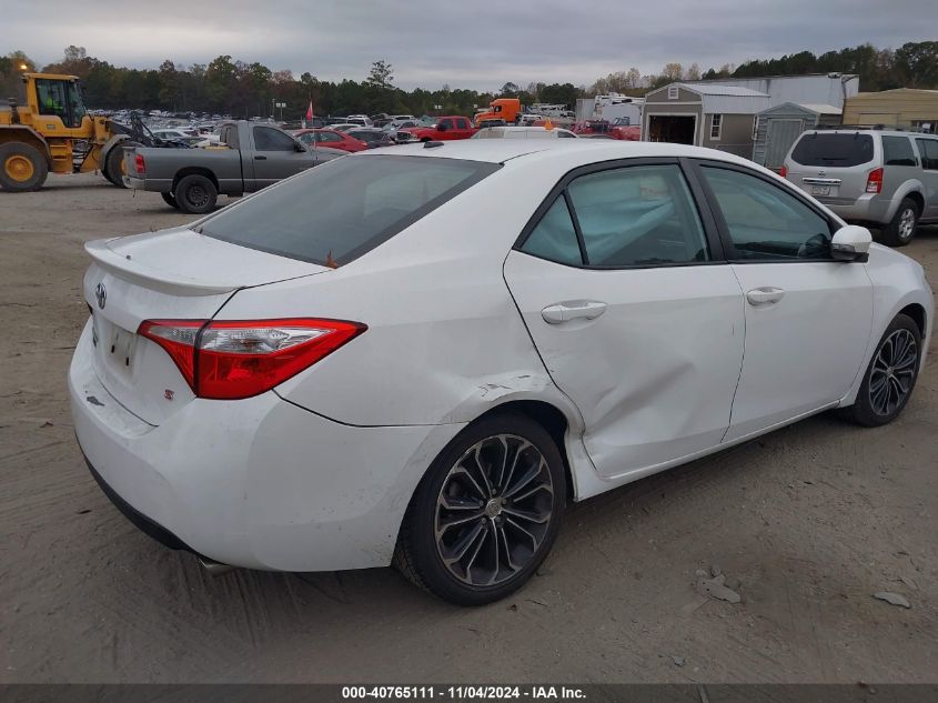 2016 Toyota Corolla S Premium VIN: 2T1BURHE3GC504821 Lot: 40765111