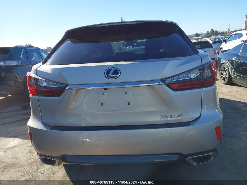 2019 Lexus Rx 350 VIN: 2T2ZZMCA6KC117921 Lot: 40765119