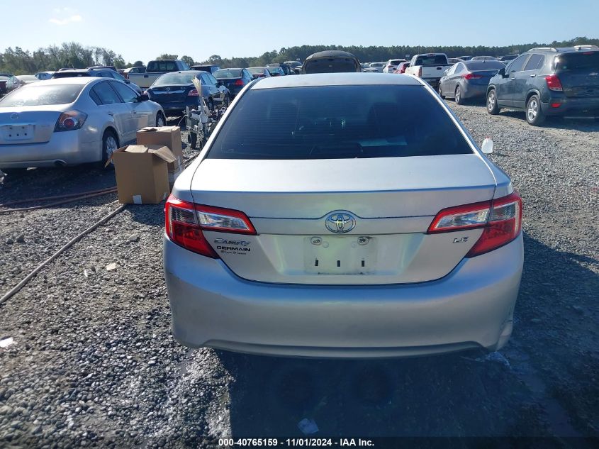 2012 Toyota Camry Le VIN: 4T1BF1FK7CU011883 Lot: 40765159