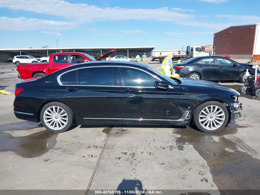 2018 BMW 740E xDrive Iperformance VIN: WBA7J2C56JG938427 Lot: 40765199