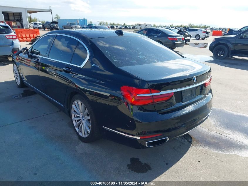 2018 BMW 740E xDrive Iperformance VIN: WBA7J2C56JG938427 Lot: 40765199