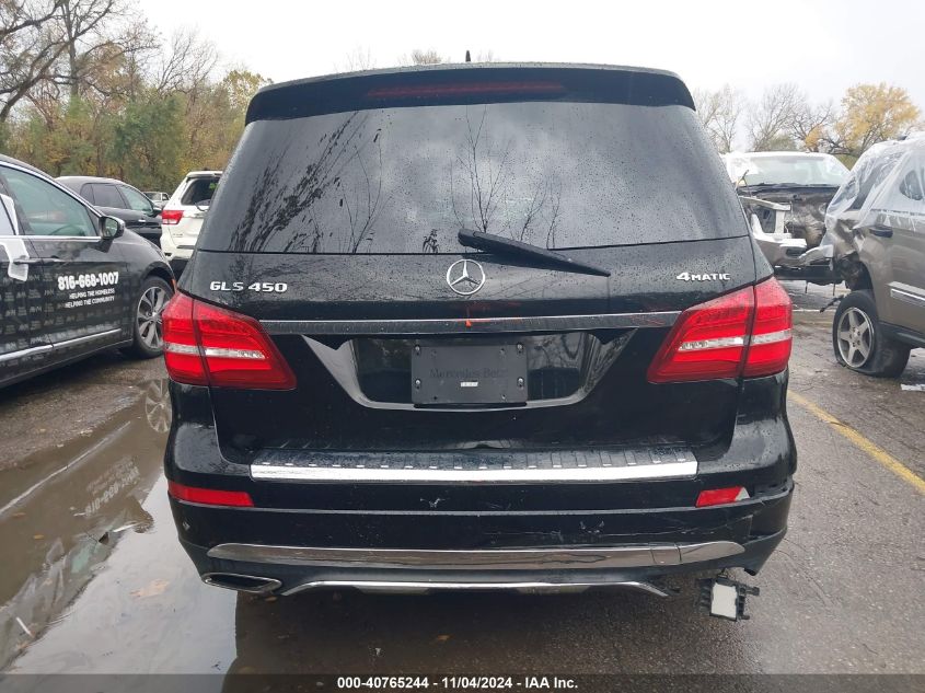 2018 Mercedes-Benz Gls 450 4Matic VIN: 4JGDF6EE3JA999101 Lot: 40765244