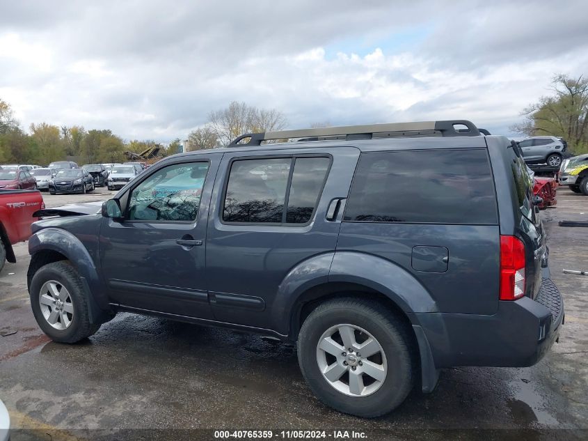 2011 Nissan Pathfinder Sv VIN: 5N1AR1NB0BC617079 Lot: 40765359