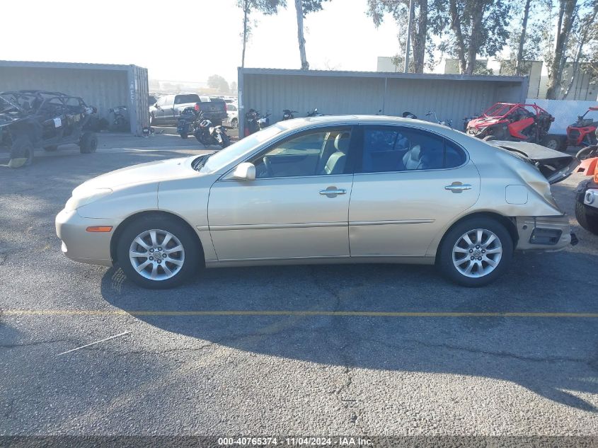 2003 Lexus Es 300 VIN: JTHBF30G030110667 Lot: 40765374