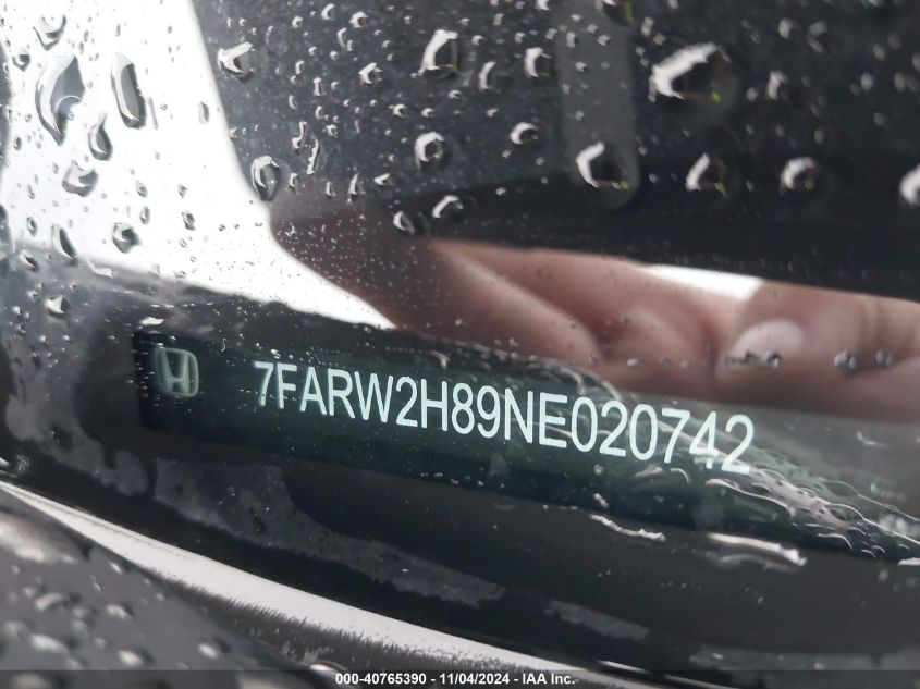 VIN 7FARW2H89NE020742 2022 HONDA CR-V AWD EX-L