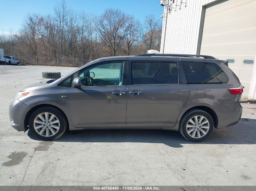 2017 Toyota Sienna Xle/Limited VIN: 5TDDZ3DC3HS176496 Lot: 40765450