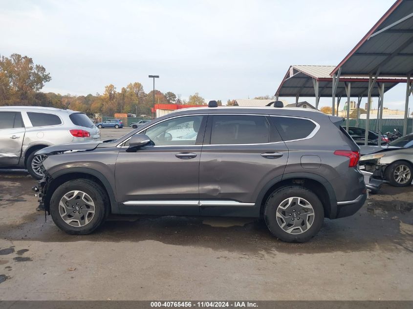 2021 Hyundai Santa Fe Hybrid Blue VIN: KM8S2DA13MU013045 Lot: 40765456