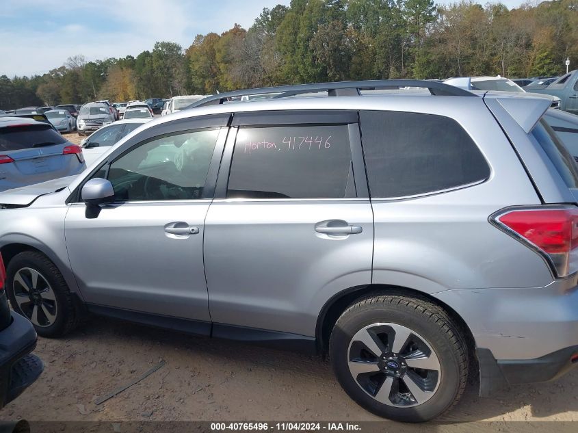 2017 Subaru Forester 2.5I Limited VIN: JF2SJAJC8HH452927 Lot: 40765496