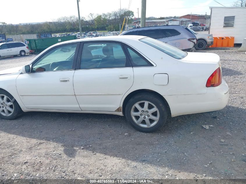 2001 Toyota Avalon Xls VIN: 4T1BF28BX1U160823 Lot: 40765583