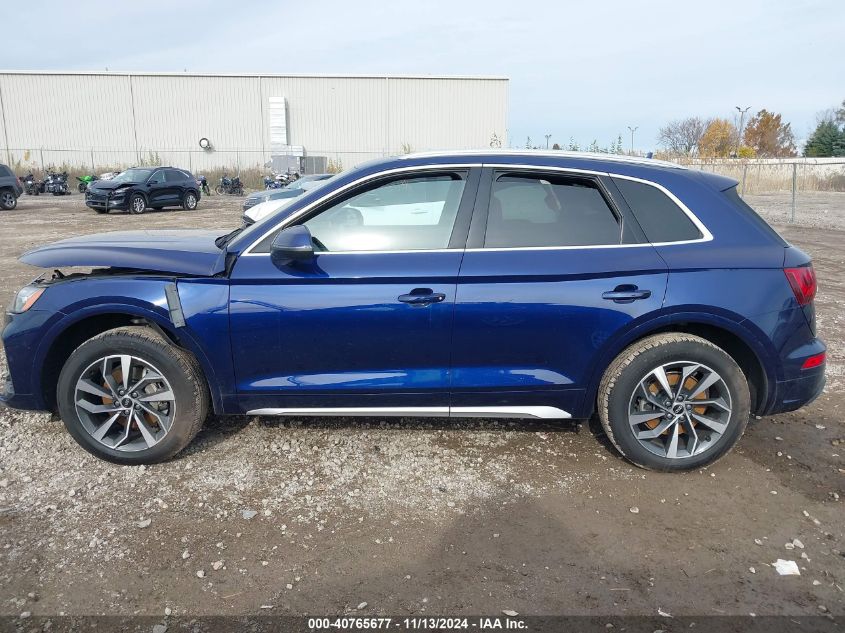 2021 Audi Q5 Premium Plus 45 Tfsi Quattro S Tronic VIN: WA1BAAFY4M2051403 Lot: 40765677